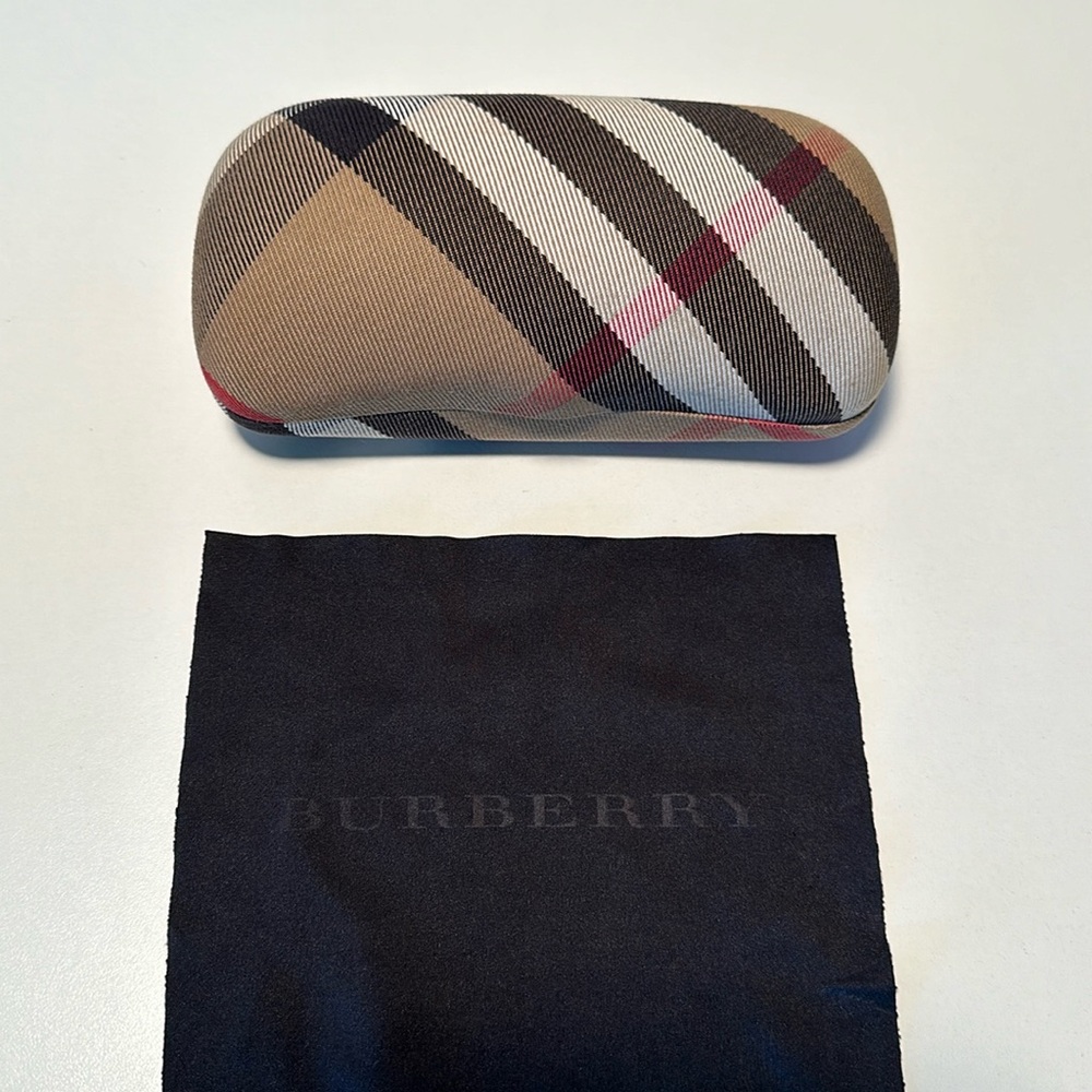 Burberry Large Glasses Case - Classic Pattern, Re… - image 1